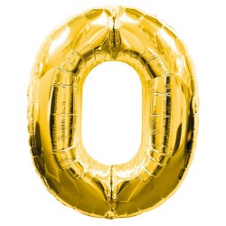 Parti Aksesuar 0 Rakamlı Folyo Balon Gold Renk  40 inç Parti Aksesuar 0 Rakamlı Folyo Balon Gold Renk  40 inç