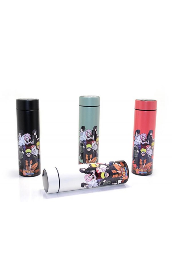 1 Adet Anime Baskılı Dijital Göstergeli Termos 500 ml
