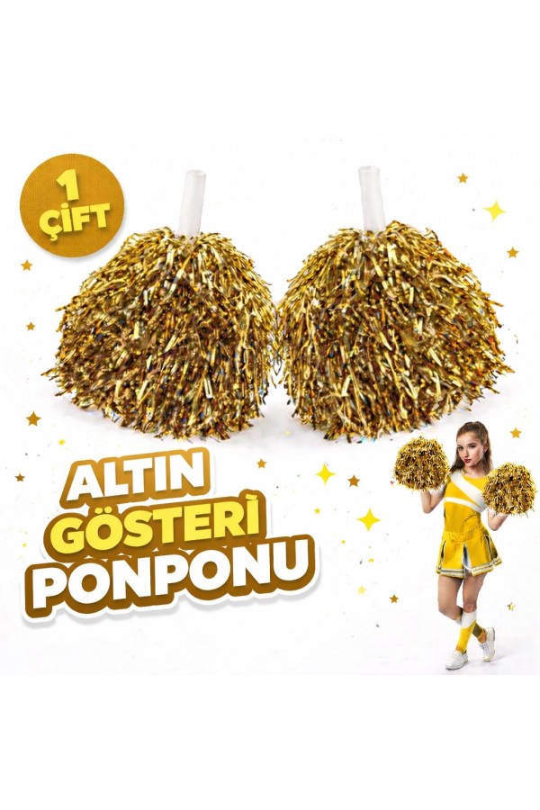 1 Çift ( 2 Adet ) Altın Renk 23 Nisan 19 Mayıs 29 Ekim Okul Gösteri Ponponları Ekstra Dolgun 1 Çift ( 2 Adet ) Altın Renk 23 Nisan 19 Mayıs 29 Ekim Okul Gösteri Ponponları Ekstra Dolgun