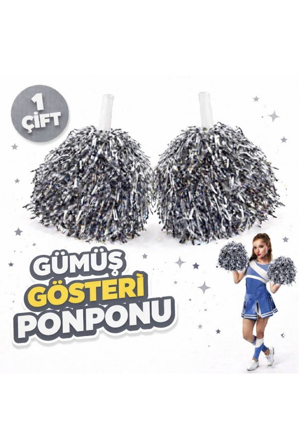 1 Çift ( 2 Adet ) Gümüş Renk 23 Nisan 19 Mayıs 29 Ekim Okul Gösteri Ponponları Ekstra Dolgun 1 Çift ( 2 Adet ) Gümüş Renk 23 Nisan 19 Mayıs 29 Ekim Okul Gösteri Ponponları Ekstra Dolgun