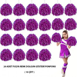 10 Çift ( 20 Adet ) Fuşya Renk 23 Nisan 19 Mayıs 29 Ekim Okul Gösteri Ponponları 10 Çift ( 20 Adet ) Fuşya Renk 23 Nisan 19 Mayıs 29 Ekim Okul Gösteri Ponponları