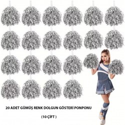 10 Çift ( 20 Adet ) Gümüş Renk 23 Nisan 19 Mayıs 29 Ekim Okul Gösteri Ponponları 10 Çift ( 20 Adet ) Gümüş Renk 23 Nisan 19 Mayıs 29 Ekim Okul Gösteri Ponponları
