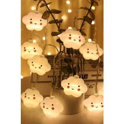 10'lu Gülen Bulut Led 2Metre Dekoratif Hediyelik 10'lu Gülen Bulut Led 2Metre Dekoratif Hediyelik