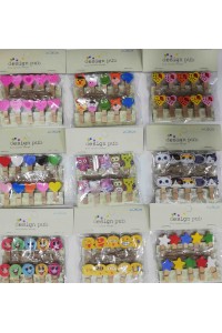 10'lu Şekilli Ahşap Mandallar 3.5cm (10'lu Set-10 Paket) 10'lu Şekilli Ahşap Mandallar 3.5cm (10'lu Set-10 Paket)