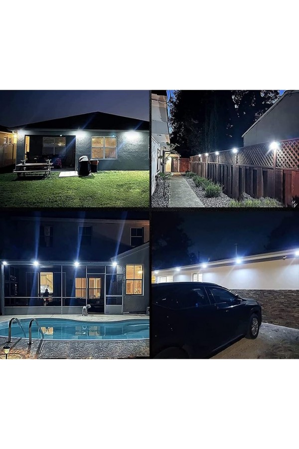 100 Led DIŞ Mekan Solar Aydınlatma Fotoselli Solar Lamba Hareket Sensörlü