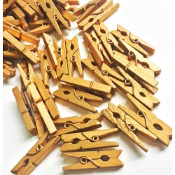 100'lü Gold Ahşap Fotoğraf Albüm  Mandal 2.5cm (10'lu Paket-1000 Adet) 100'lü Gold Ahşap Fotoğraf Albüm  Mandal 2.5cm (10'lu Paket-1000 Adet)