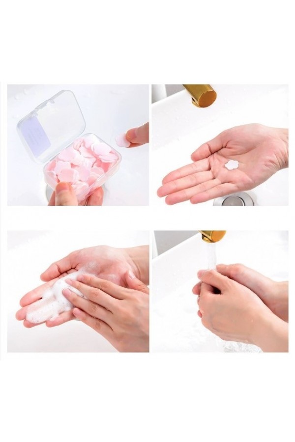 100 Yaprak Eriyen Mini Parfümlü Kağıt Sabun