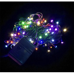 10m 100 Led Damla Uçlu RGB Işık SİYAH Kablo 10m 100 Led Damla Uçlu RGB Işık SİYAH Kablo