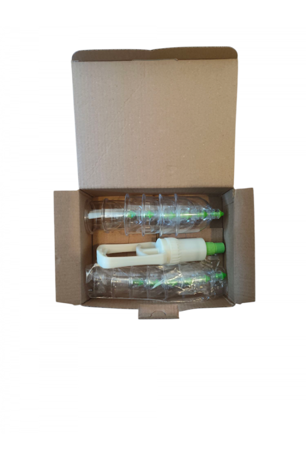 12 Lİ HACAMAT KUPA SETİ. 1ADET 2 PARMAK POMPA HEDİYE