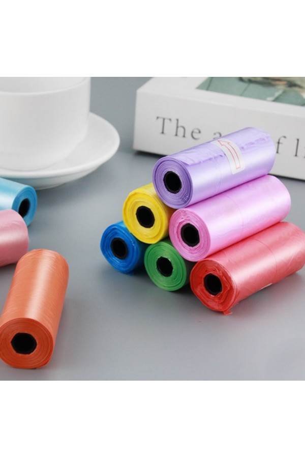 12 li Köpek Dışkı Poşet Düz Renkli Set