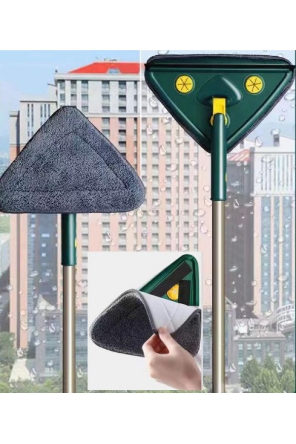 2 Bezli Üçgen Çek Çekli Mop Islak Mendil Uyumlu 150 cm