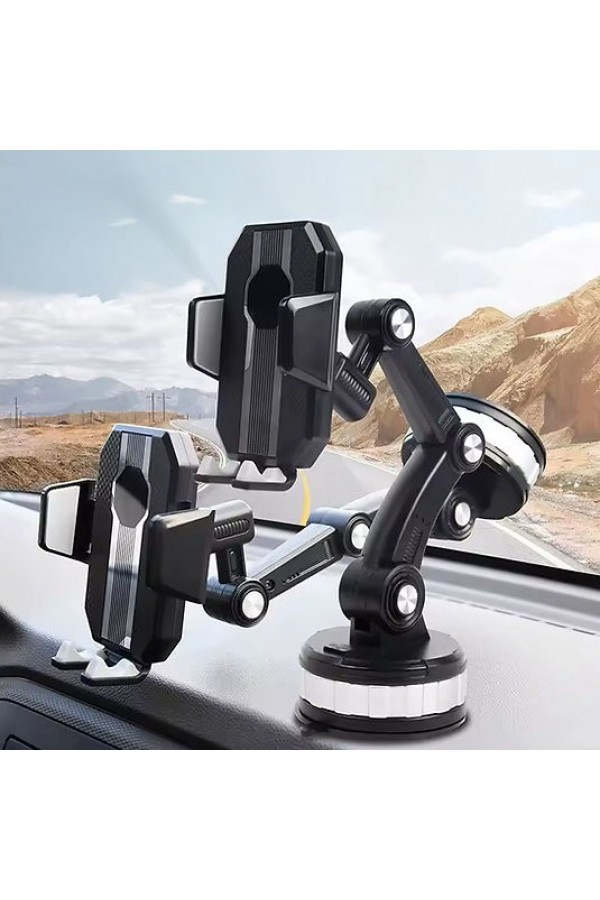 360° Döner Başlıklı Vakumlu Ayarlanabilir Araç İçi Telefon Tutucu
