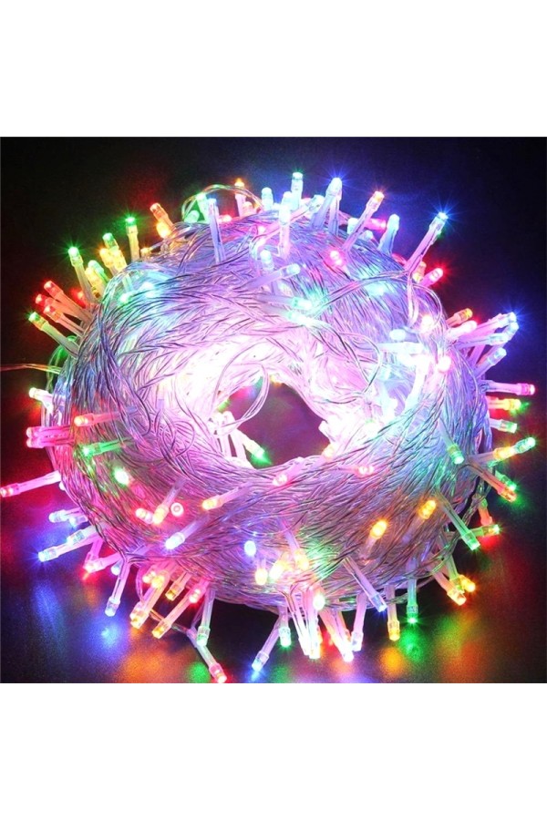 3m 20 Led RGB 2 Kademeli Şeffaf Kablo