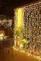 3x2m Perde LED - 8 Fonksiyonlu, Su Geçirmez İç Dış Mekan Teras Dekor Işıkları