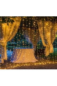 3x3 Perde Led 300 Adet Ledli Gün Işığı 8 Mod Eklemeli PL-10