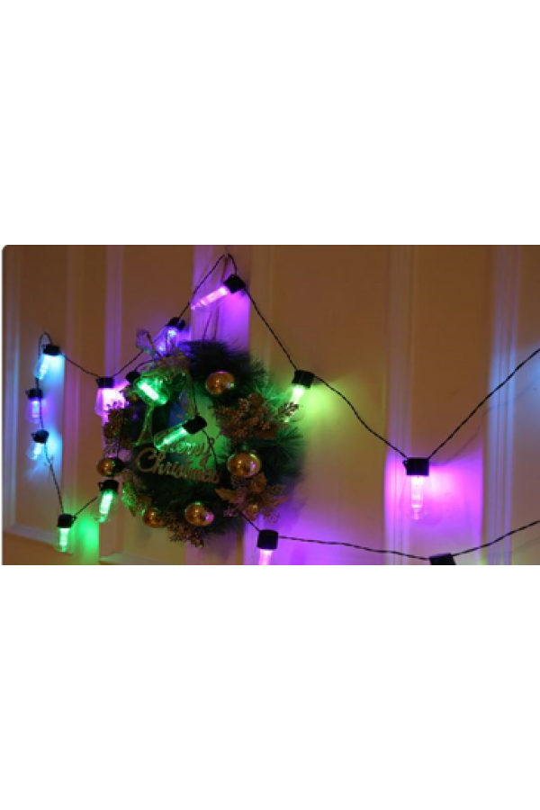 4.5m 10 Led RGB Solar Lamba