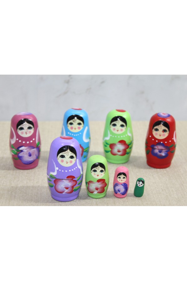 4'Lü Ahşap Matruşka