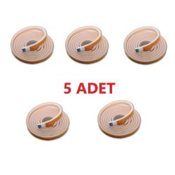 5 Adet 9 Metre Pencere Izolasyon Bandı Yapışkanlı Cam Yalıtım Süngeri Rüzgar Soğuk Kesici
