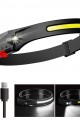 5 Aydınlatma Modlu COB LED Sensörlü USB Şarj Edilebilir Dahili Pilli Kafa Lambası