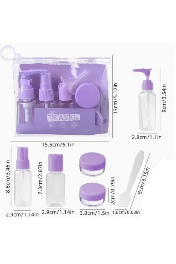 6 Parça Renkli Kapaklı Seyahat İçin Boş Şişe Seti 6 Parça Renkli Kapaklı Seyahat İçin Boş Şişe Seti