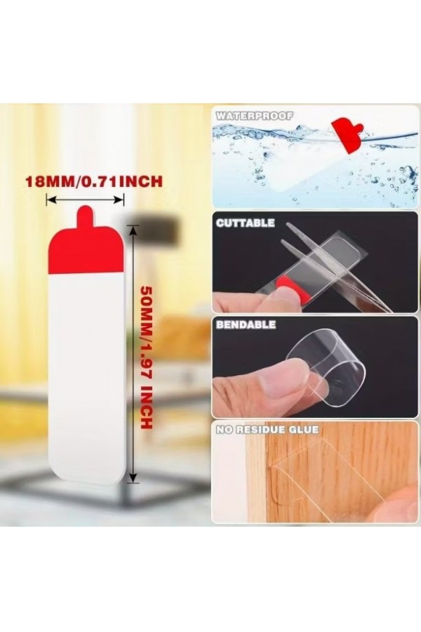 60 Parça Kolay Açılır Güçlü Çift Taraflı Bant 18mm*50mm