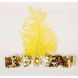 Altın Renk Çarliston Saç Bandı Altın Renk Çarliston Saç Bandı