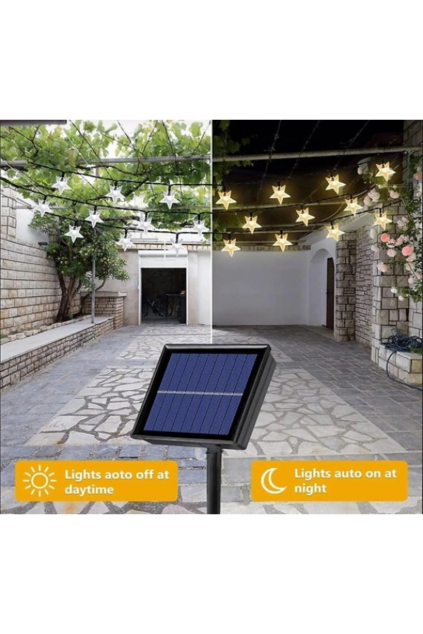 8 Fonksiyonlu 5 Metre 30 Yıldız Güneş Enerjili S-42