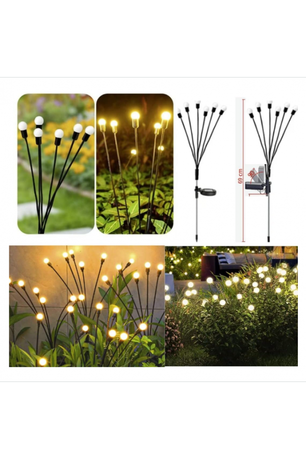 8 Led'li Güneş Enerjili Bahçe Çiti Aydınlatma Lamba (sarı) 8 Led'li Güneş Enerjili Bahçe Çiti Aydınlatma Lamba (sarı)