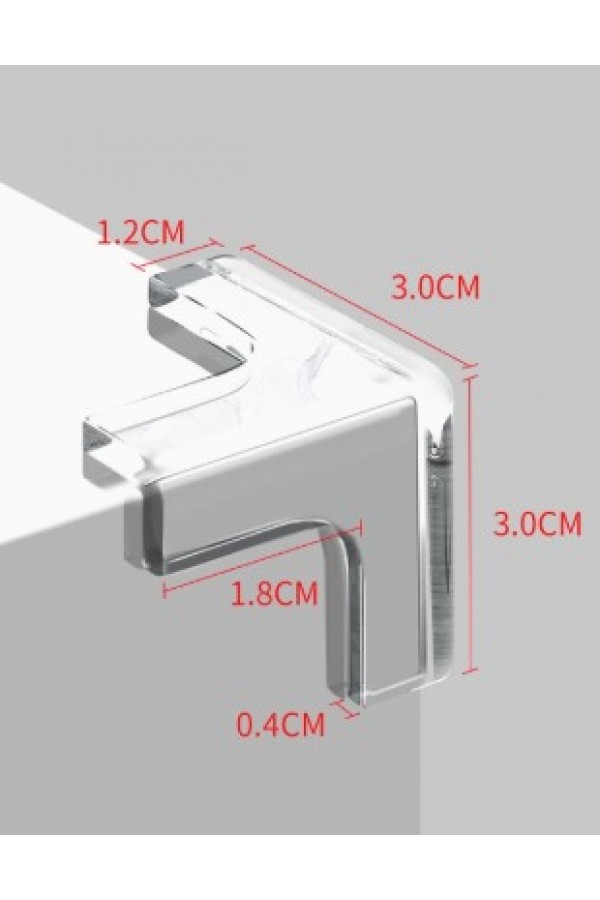 8 li Set Silikon Şeffaf Masa Kenarı Koruma Aparatı