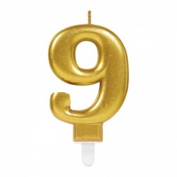 Parti Aksesuar Parti Malzemeleri 9 Rakam Mum Gold Renk Parti Aksesuar Parti Malzemeleri 9 Rakam Mum Gold Renk