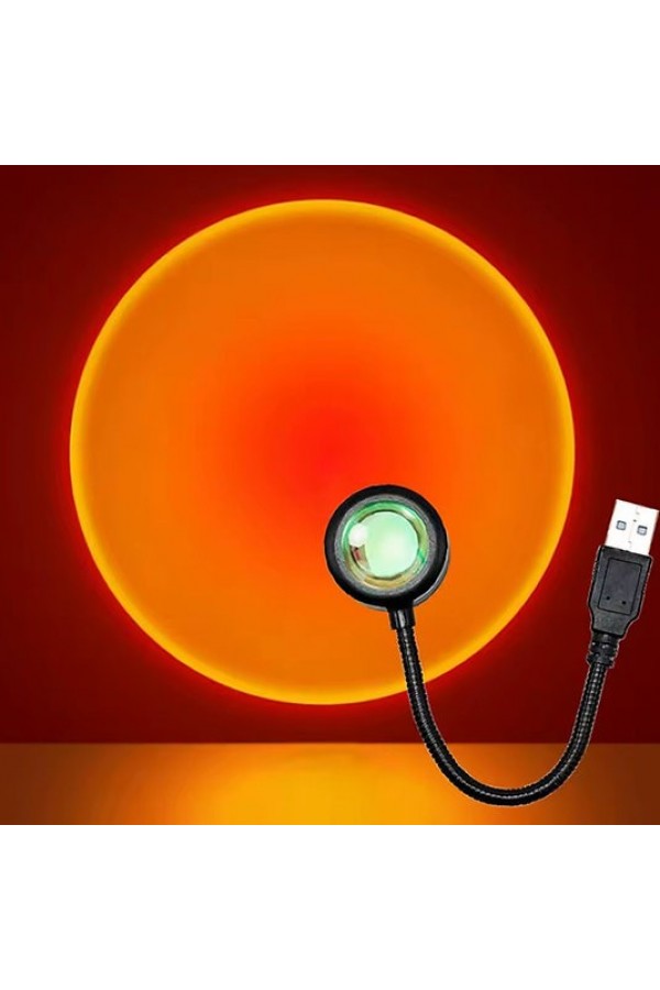 USB LED Gün Batımı Projektör Lambası Fotoğraf Çekim Işığı