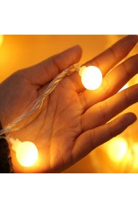 Dekoratif Fişli Top Led Işık Yılbaşı Aydınlatma 5 Metre