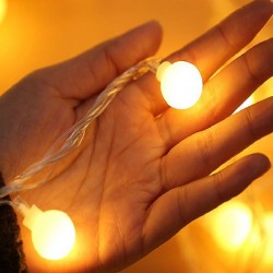 Dekoratif Fişli Top Led Işık Yılbaşı Aydınlatma 5 Metre Dekoratif Fişli Top Led Işık Yılbaşı Aydınlatma 5 Metre