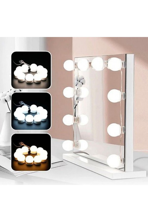10'lu 3 Renk Led Makyaj Masası Lambası