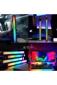 Rgb Sese Duyarlı Taşınabilir Ekolayzer LED Çubuk