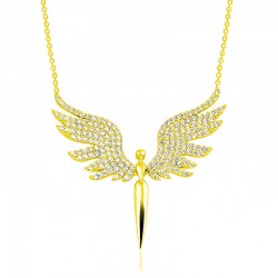 925 Ayar Gümüş Mikail Meleği Kadın Kolye 925 Ayar Gümüş Mikail Meleği Kadın Kolye