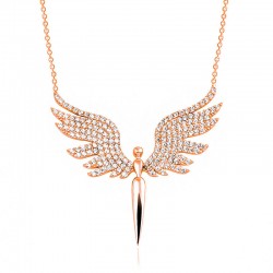 925 Ayar Gümüş Mikail Meleği Kadın Kolye 925 Ayar Gümüş Mikail Meleği Kadın Kolye