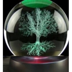 Ağaç Plastik Altlıklı Cam Küre Ağaç Plastik Altlıklı Cam Küre