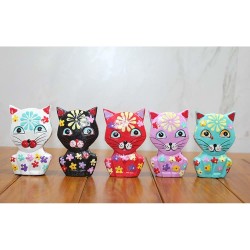 Ahşap 5'Li Kedi Seti Ahşap 5'Li Kedi Seti