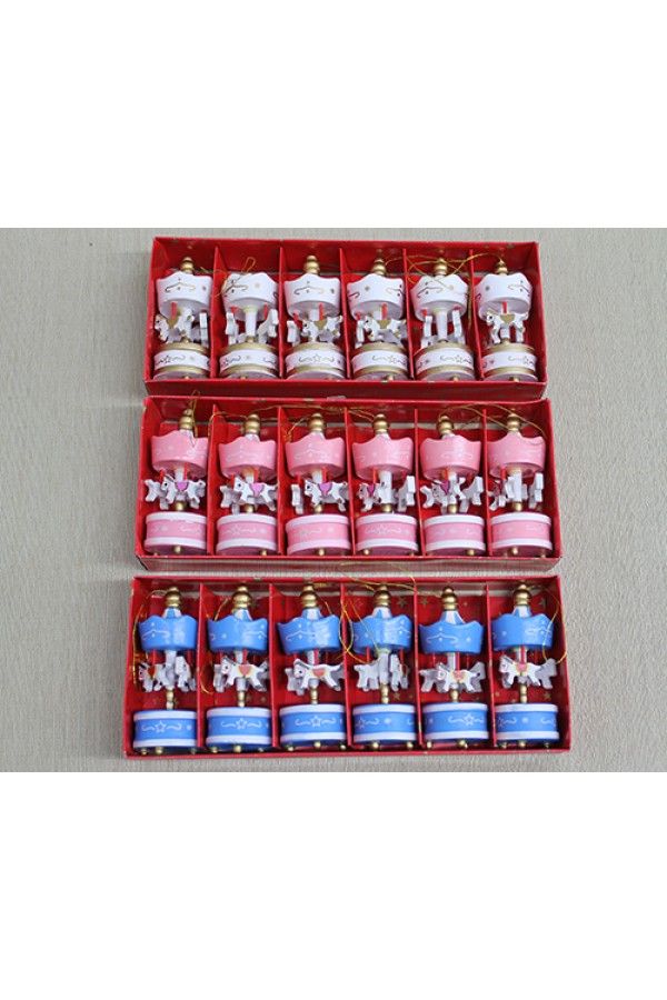 Ahşap 6'Lı Dekoratif Atlı Karınca