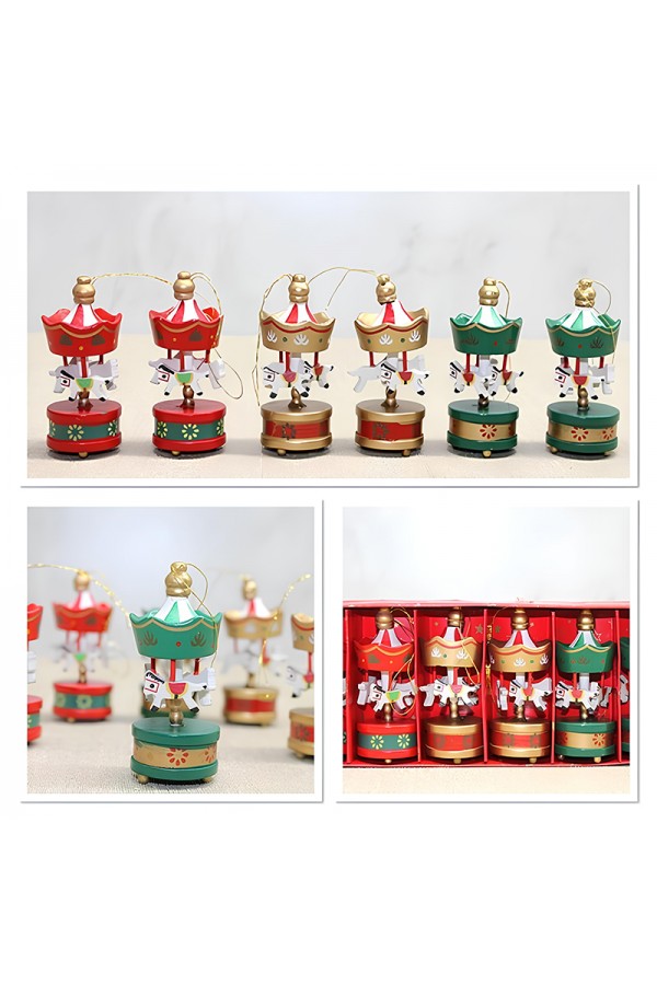 Ahşap 6'Lı Dekoratif Atlı Karınca