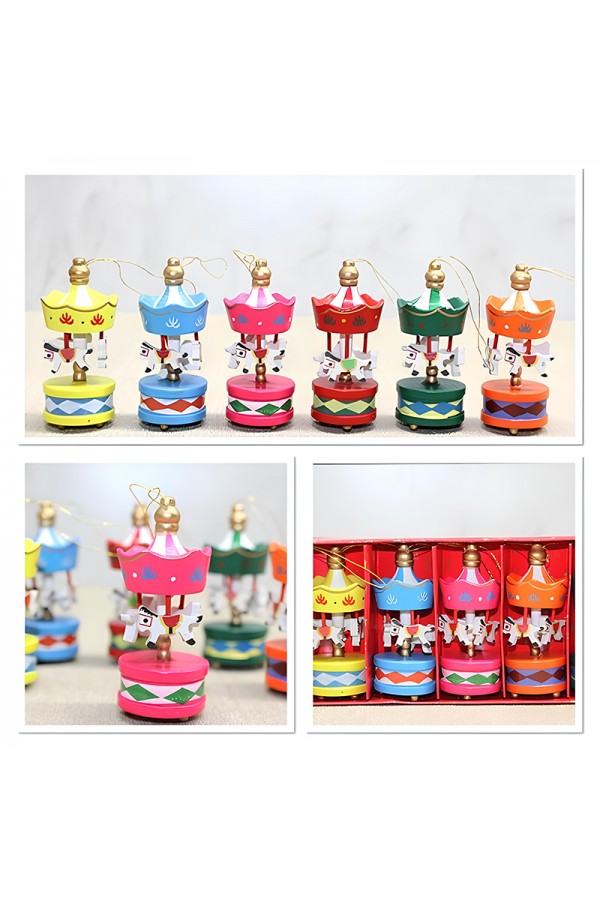 Ahşap 6'Lı Dekoratif Atlı Karınca