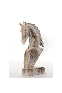 Ahşap At Büstü