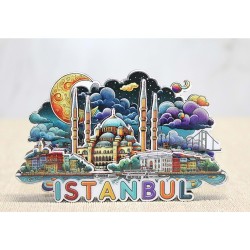 Ahşap İstanbul Temalı Magnet Ahşap İstanbul Temalı Magnet