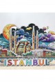 Ahşap İstanbul Temalı Magnet