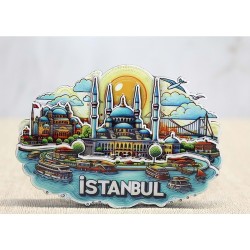 Ahşap İstanbul Temalı Magnet Ahşap İstanbul Temalı Magnet
