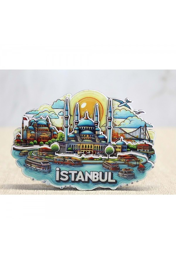 Ahşap İstanbul Temalı Magnet
