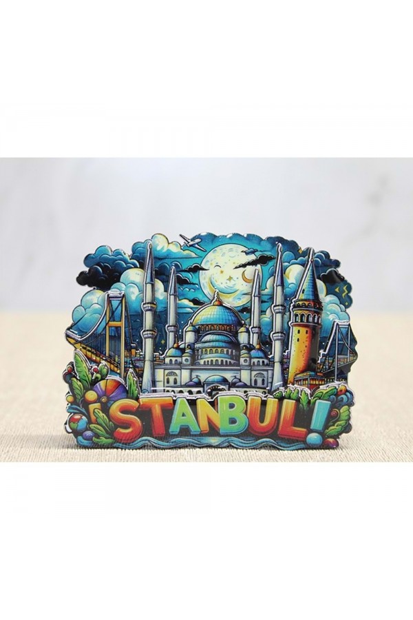 Ahşap İstanbul Temalı Magnet