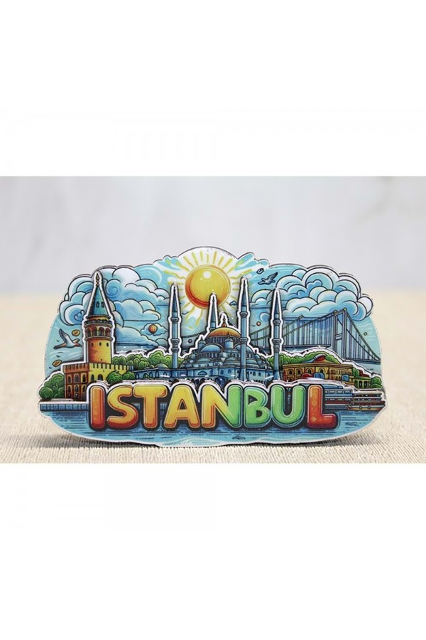 Ahşap İstanbul Temalı Magnet