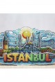 Ahşap İstanbul Temalı Magnet